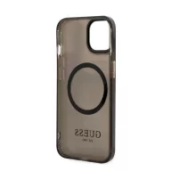   Guess Translucent MagSafe Apple iPhone 13 hátlap tok, fekete