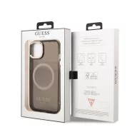   Guess Translucent MagSafe Apple iPhone 13 hátlap tok, fekete