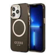   Guess Translucent MagSafe Apple iPhone 13 Pro hátlap tok, fekete