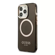   Guess Translucent MagSafe Apple iPhone 13 Pro hátlap tok, fekete