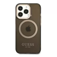   Guess Translucent MagSafe Apple iPhone 13 Pro hátlap tok, fekete