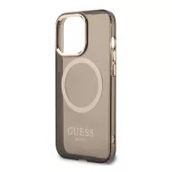   Guess Translucent MagSafe Apple iPhone 13 Pro hátlap tok, fekete