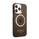 Guess Translucent MagSafe Apple iPhone 13 Pro Max hátlap tok, fekete