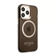   Guess Translucent MagSafe Apple iPhone 13 Pro Max hátlap tok, fekete