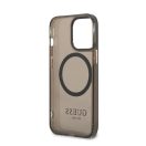 Guess Translucent MagSafe Apple iPhone 13 Pro Max hátlap tok, fekete