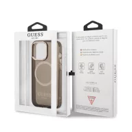   Guess Translucent MagSafe Apple iPhone 13 Pro Max hátlap tok, fekete