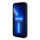 Guess Glitter Flakes Metal Logo Apple iPhone 14 Plus hátlap tok, fekete