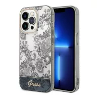 Guess Toile De Jouy Apple iPhone 14 Pro hátlap tok, szürke