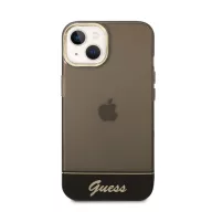   Guess Camera Outline Translucent Apple iPhone 14 Plus hátlap tok, fekete