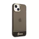 Guess Camera Outline Translucent Apple iPhone 14 Plus hátlap tok, fekete