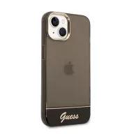   Guess Camera Outline Translucent Apple iPhone 14 Plus hátlap tok, fekete