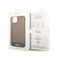   Guess Camera Outline Translucent Apple iPhone 14 Plus hátlap tok, fekete