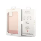 Guess Camera Outline Translucent Apple iPhone 14 Plus hátlap tok, rózsaszín