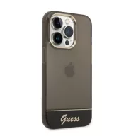   Guess Camera Outline Translucent Apple iPhone 14 Pro hátlap tok, fekete