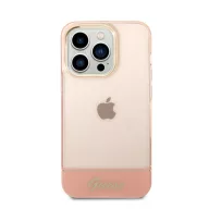   Guess Camera Outline Translucent Apple iPhone 14 Pro Max hátlap tok, rózsaszín