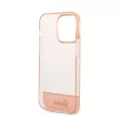 Guess Camera Outline Translucent Apple iPhone 14 Pro Max hátlap tok, rózsaszín