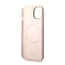 Karl Lagerfeld and Choupette Liquid szilikon hátlap tok Apple iPhone 14 Plus, rózsaszín