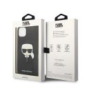 Karl Lagerfeld Head Saffiano bőr hátlap tok Apple iPhone 14 Plus, fekete