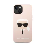   Karl Lagerfeld Head Liquid szilikon hátlap tok Apple iPhone 14 Plus, rószaszín