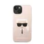 Karl Lagerfeld Head Liquid szilikon hátlap tok Apple iPhone 14 Plus, rószaszín