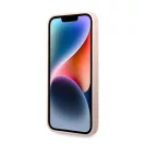 Karl Lagerfeld Head Liquid szilikon hátlap tok Apple iPhone 14 Plus, rószaszín