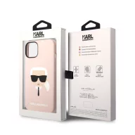   Karl Lagerfeld Head Liquid szilikon hátlap tok Apple iPhone 14 Plus, rószaszín
