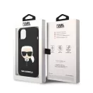 Karl Lagerfeld Head Liquid szilikon hátlap tok Apple iPhone 14 Plus, fekete