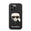 Karl Lagerfeld Head Liquid szilikon hátlap tok Apple iPhone 14 Pro Max, fekete