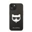 Karl Lagerfeld Choupette Head Saffiano bőr hátlap tok Apple iPhone 14 Plus, fekete