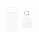 Samsung Galaxy Z Flip4 Clear Cover with Ring, gyári tok gyűrűvel, átlátszó, EF-OF721CT
