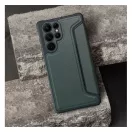 Razor book Samsung Galaxy A12 flip tok, sötétzöld