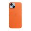 Apple iPhone 14 MagSafe-rögzítésű bőr tok,  Narancs