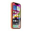 Apple iPhone 14 MagSafe-rögzítésű bőr tok,  Narancs