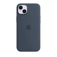   Apple iPhone 14 Plus MagSafe-rögzítésű szilikon tok, Viharkék