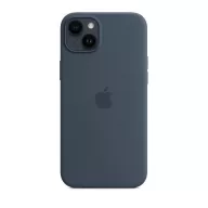   Apple iPhone 14 Plus MagSafe-rögzítésű szilikon tok, Viharkék