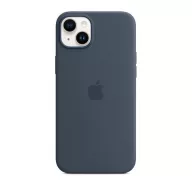   Apple iPhone 14 Plus MagSafe-rögzítésű szilikon tok, Viharkék