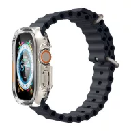   Spigen Ultra Hybrid Apple Watch UItra 2 / 1 49mm tok, kijelzővédő felülettel, Crystal Clear, átlátszó