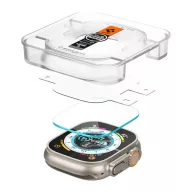   Spigen Glas.tR EZ Fit Apple Watch Ultra 3 / 2 / 1 49mm tempered kijelzővédő fólia felhelyező kerettel (2db)