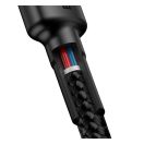 Baseus Cafule USB-C / USB-C töltő- és adatkábel, 60W, 1m, fekete-piros