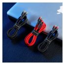 Baseus Cafule USB-C / USB-C töltő- és adatkábel, 60W, 1m, fekete-piros