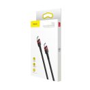 Baseus Cafule USB-C / USB-C töltő- és adatkábel, 60W, 1m, fekete-piros