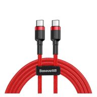   Baseus Cafule USB-C / USB-C töltő- és adatkábel, 60W, 1m, piros