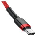 Baseus Cafule USB-C / USB-C töltő- és adatkábel, 60W, 1m, piros