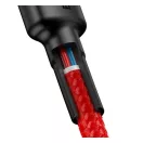 Baseus Cafule Type-C - Type-C adatkábel, 60W, 2m, piros
