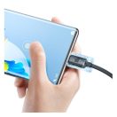 Baseus Crystal Shine USB / USB-C töltő- és adatkábel, 100W, 1,2m, Fekete