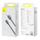Baseus Crystal Shine USB / USB-C töltő- és adatkábel, 100W, 1,2m, Fekete