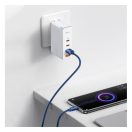 Baseus Crystal Shine USB / USB-C töltő- és adatkábel, 100W, 2m, kék