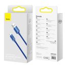 Baseus Crystal Shine USB / USB-C töltő- és adatkábel, 100W, 2m, kék