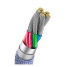 Baseus Crystal Shine USB / USB-C töltő- és adatkábel, 5A, 1,2m, ibolya