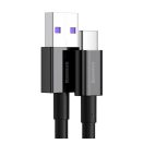 Baseus Superior USB / USB-C töltő- és adatkábel, 66W, 2m, fekete